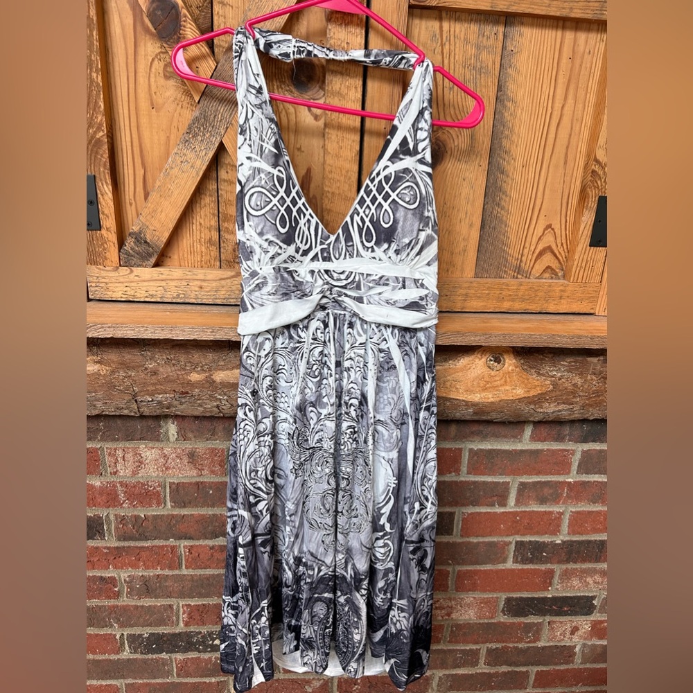 Women’s black and white sundress/cover up. - Picture 1 of 6